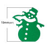 Изображение PVC Пластик Пайетки Рождественский Снеговик Смешанный 19мм x 18мм , 3000 ШТ