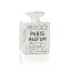 Immagine di Lega + Strass Stile EuropeoFascino Perline Bottiglie di Profumo Argento Placcato Lettere Scolpito " Paris Perfume Intagliato Con Strass Trasparente Strass Circa 16mm x 10mm, Foro: Circa 4.6mm, 5 Pz