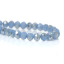 Immagine di 1 Filo (Circa 122 Pezzi/Treccia) Vetro Perline per la Creazione di Gioielli con Fai-da-te Abaco Blu & Argento Sezione Circa 4mm Dia, Foro: Circa 1mm, lunghezza: 41cm