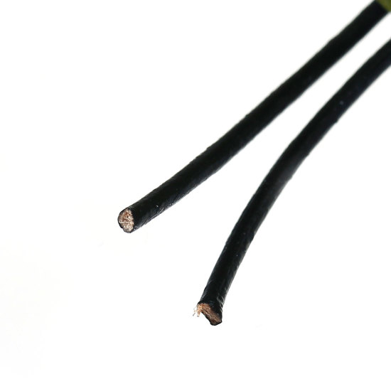 Immagine di Vera Pelle Gioielli Corda Nero 1.5mm Dia, 10 Mt