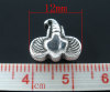 Picture of Zinc Based Alloy Beads Elephant Antique Silver Color About 12mm x 10mm, Hole:Approx 3.2mm, 20 PCs