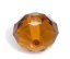 Picture of Crystal Glass Loose Beads Round Dark Brown Faceted Transparent About 10mm Dia, Hole: Approx 1.4mm, 50 PCs