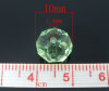 Image de Perles Cristales en Verre Plat-Rond Mixte Transparent à Facettes 10mm Dia, Taille de Trou: 1.4mm, 50 Pcs