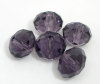 Picture of Crystal Glass Loose Beads Round Dark Purple Transparent Faceted About 10mm Dia, Hole: Approx 1.4mm, 50 PCs