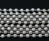 Bild von Eisen(Legierung) Kugelkette Kette Silberfarben 3.2mm D.,10 Meter