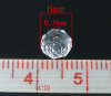 Изображение Бусина-рондель 6mm Стеклянные Имитации Кристаллов Сваровски 5040 Белый , Отверстие: 0.8 мм Проданные 100 шт