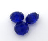 Picture of Crystal Glass Loose Beads Round Deep Blue Transparent Faceted About 6mm Dia, Hole: Approx 0.8mm, 100 PCs