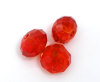 Bild von Rot Kristall Glas Quarz Facettiert Rondell Perlen 5040 6mm, 100 Stücke