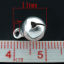 Image de 100 Pendentifs clochette tintante Bell Argenté 11x8mm