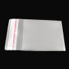 Picture of 2000 PCs Plastic Self Seal Self Adhesive Bags Rectangle Transparent Clear (Usable Space: 4.5x4cm) 6cm x 4cm