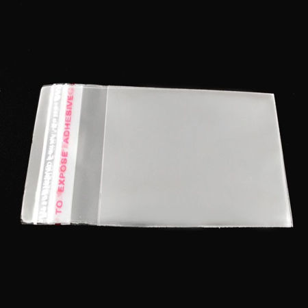 2000 PCs Plastic Self Seal Self Adhesive Bags Rectangle Transparent Clear (Usable Space: 4.5x4cm) 6cm x 4cm