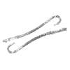 Picture of Bookmark Findings Antique Silver Color Pattern Carved 12.3cm x 20.0mm, 10 PCs