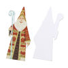 Picture of Natural Wood Embellishments Findings Christmas Santa Claus Multicolor 8.0cm x 3.7cm , 20 PCs