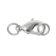 Imagen de Corchete de la Langosta Latón ,Tono de Plata 19mm x 7mm, 20 Unidades