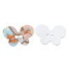 Picture of Acrylic Sewing Buttons Scrapbooking Butterfly Multicolor 2 Holes 30mm(1 1/8") x 20mm( 6/8"), 20 PCs