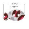 Picture of Acrylic Sewing Buttons Scrapbooking Fish Multicolor 2 Holes 25mm(1") x 14mm( 4/8"), 20 PCs