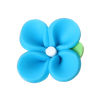 Picture of Polymer Clay Cabochon Scrapbooking Embellishments Flower Blue 17mm x16mm( 5/8" x 5/8") - 16mm x15mm( 5/8" x 5/8"), 30 PCs