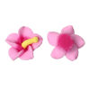 Picture of Polymer Clay Cabochon Scrapbooking Embellishments Flower Pink 17mm x16mm( 5/8" x 5/8")  - 16mm x15mm( 5/8" x 5/8") , 30 PCs