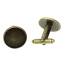 Imagen de Mancornas Latón de Ronda ,Tono Bronce Cabochon Ajustes 16mm 25mm x 18mm, 10 Unidades