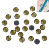 Picture of ss20 Iron On Hot Fix Rhinestone Flatback Smoke Yellow DIY Faceted 5mm( 2/8") Dia, 2000 PCs