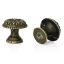 Picture of Zinc Based Alloy Drawer Handles Pulls Knobs Cabinet Furniture Hardware Mushroom Antique Bronze Flower Carved 16mm x15mm( 5/8" x 5/8"), 10 PCs