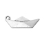 Immagine di Lega di Zinco Charm Ciondoli Nave Argento Antico 25mm x 10mm , 6 Pz