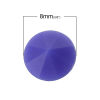 Picture of Acrylic ss38 Pointed Back Rhinestones Round Violet Faceted 8mm(3/8")Dia, 500 PCs
