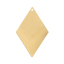 Imagen de Colgantes Latón de Diamond , Metálico Sin plateado 4.4cmx 2.9cm, 20 Unidades
