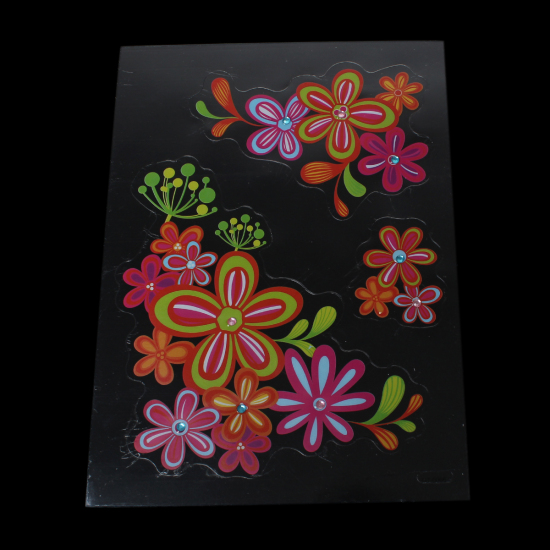 Изображение Наклейки на Ipad Разноцветный с узором “ Цветок ” 24см x 17см, 5 Листов