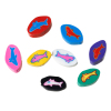 Picture of Clay Beads Oval At Random Mixed Fish Pattern About 11mm x 7mm, Hole: Approx 1.2mm-1.8mm, 9 PCs