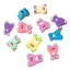 Picture of Polymer Clay Beads Bear Animal At Random Mixed About 12mm x 11mm - 12mm x 8mm, Hole: Approx 1.7mm-2.2mm, 8 PCs