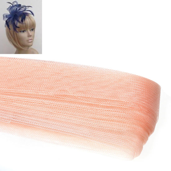 Imagen de Crinolina Crin llana para la boda Sombreros Nylon de Agua roja 4.5cm, 2 atados (Aprox 20 M/Atado)