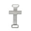 Imagen de Zamak Religión Conectores Cruz Tono de Plata 38mm x 20mm, 2 Unidades