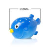 Picture of Resin Embellishments Fish Animal Blue 25mm(1") x 17mm( 5/8"), 10 PCs