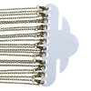 Image de Colliers de Chaînes en Alliage de fer Bronze Antique avec perles forme croix 77.0cm long, Taille de chaînon: 3x2mm, 12 Pcs
