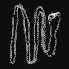 Image de Colliers de Chaînes en Alliage de fer Argenté avec perles forme croix 77.0cm long, Taille de chaînon: 3x2mm, 12 Pcs