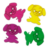 Picture of Wood Sewing Button Scrapbooking Dog At Random Mixed 2 Holes 29mm(1 1/8") x 29mm(1 1/8"), 50 PCs