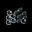 Immagine di Vetro Cupola Cabochon Cabochon per Abbellimento Tondo Flatback Clear Transparente 10.0mm Dia, 200 Pz