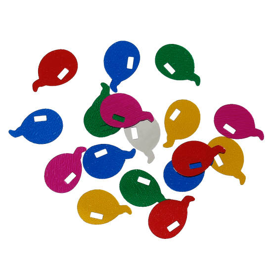 Image de Confetti en PVC Ballon pour Soirée pour Soirée Couleur au Hasard 13mm x 9mm, 40 Grammes