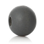 Immagine di Legno Separatori Perline Tondo Grigio Scuro Dia Circa: 8mm, Foro: Circa 2.4mm-2.8mm, 85 Pz