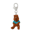 Immagine di Clip su Charm Stile Lega di Zinco Charm Ciondoli Orso Argento Placcato Smalto 3.9cm x 13mm , 2 Pz