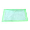 Picture of PVC Documents Pouch File Bag Office Rectangle Green Lattice Pattern 35cm x 25cm, 10 PCs