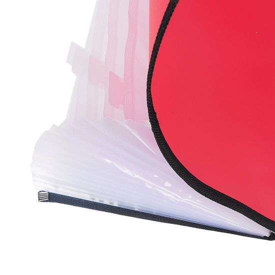 Bild von PVC Fächermappe Rechteck Rotweinfarbe 33cm x 24cm, 1 Stück