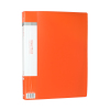 Picture of PVC Clear Book A4 Paper File Folder 30 Pocket Presentation Document Rectangle Orange 48cm(18 7/8") x 31cm(12 2/8"), 1 Piece