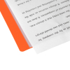 Picture of PVC Clear Book A4 Paper File Folder 30 Pocket Presentation Document Rectangle Orange 48cm(18 7/8") x 31cm(12 2/8"), 1 Piece
