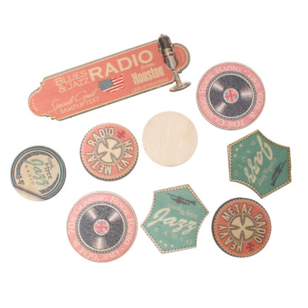 Wood Embellishments Findings Natural At Random Pattern 10.3cm x3.7cm(4" x1 4/8") - 3.4cm x3.4cm(1 3/8" x1 3/8") , 30 PCs