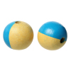 Picture of Wood Spacer Beads Round Blue About 18mm Dia, Hole: Approx 3.2mm - 3.9mm, 3 PCs