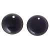 Picture of Cat's Eye Glass (Manmade) Charms Round Disc Dark Purple 29mm(1 1/8") Dia, 3 PCs