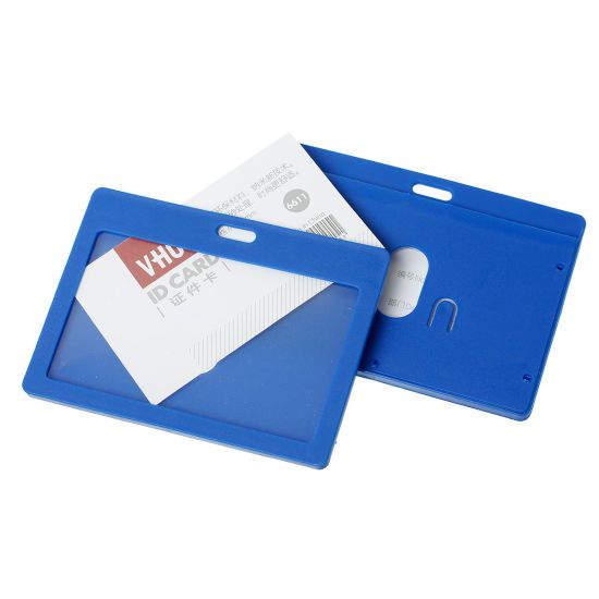 Image de Protèges Cartes  en PU Bleu 10.2cm x 7.4cm, 10 Pcs