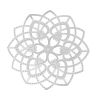 Picture of 304 Stainless Steel Filigree Stamping Embellishments Findings, Flower Silver Tone, Heart Hollow Carved 6.2cm(2 4/8") x 6.2cm(2 4/8"), 10 PCs